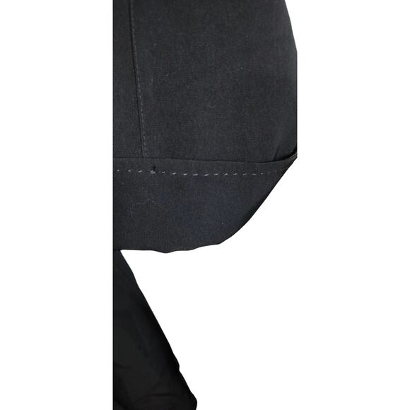 4376)Vtg 90 Gallery Woman 24W Black Removable Liner Hooded Washable Trench Coat - Picture 7 of 16